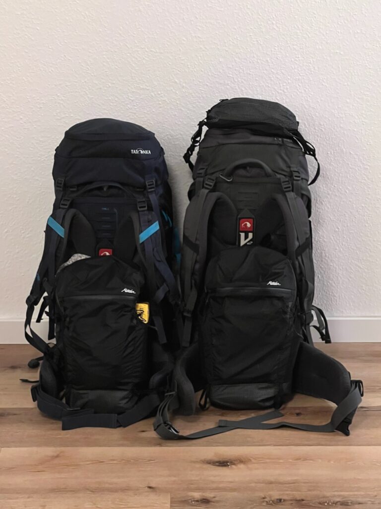 Rucksäcke und Bauchtasche